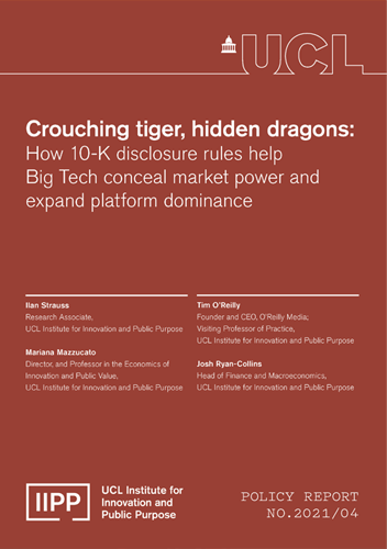 Crouching tiger, hidden dragons: how 10-K disclosure rules help Big Tech conceal market power and expand platform dominance.