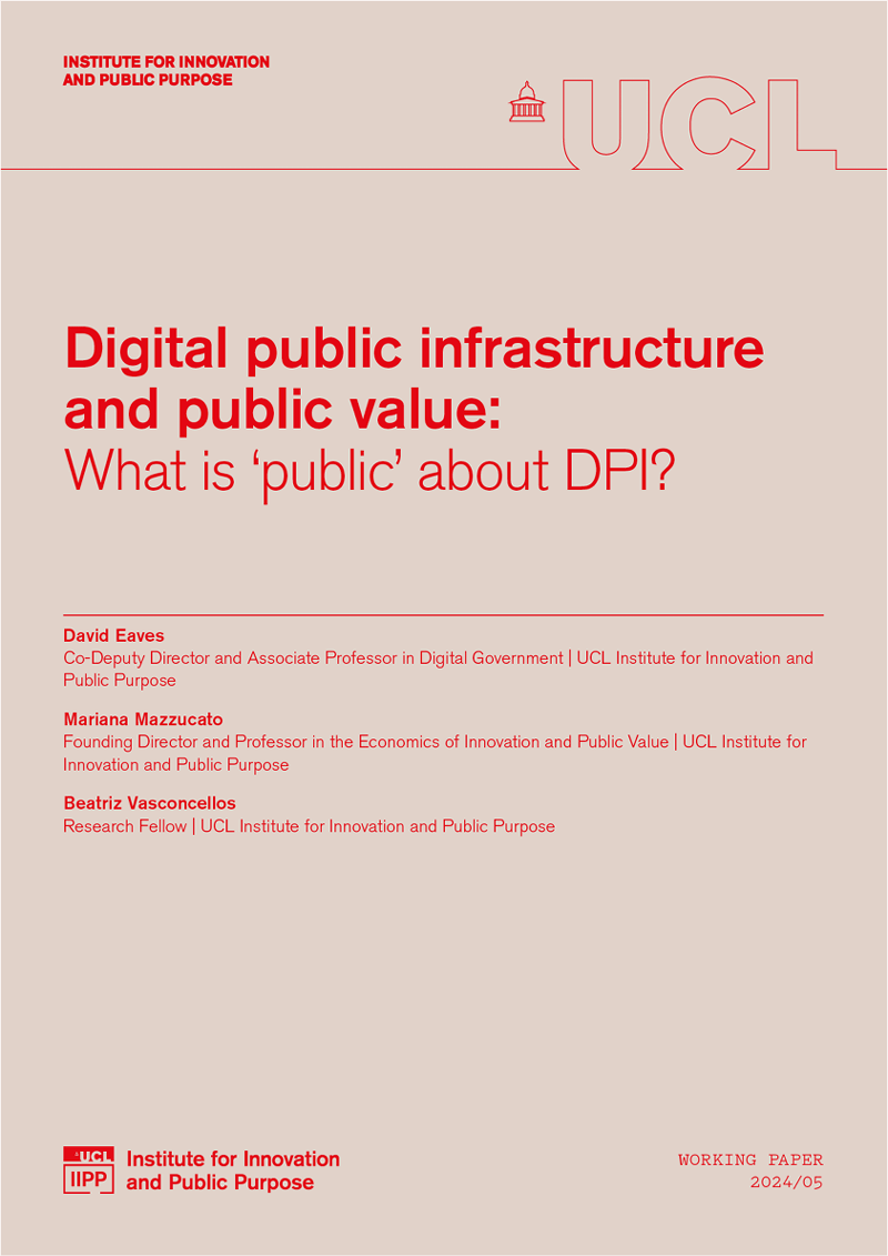Digital public infrastructure and public value: What is ‘public’ about DPI?