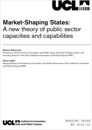 Market-shaping states: A new theory of public sector capacities and capabilities